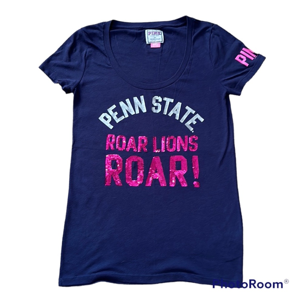 Victoria’s Secret Penn State Roar Lions Roar short sleeve bling t-shirt size M
